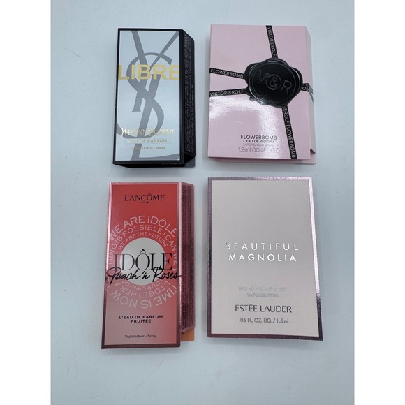 Designer Fragrance Sampler Lot Women OS Multicolor YSL Prada D&G 8pc Set - Picture 2 of 5